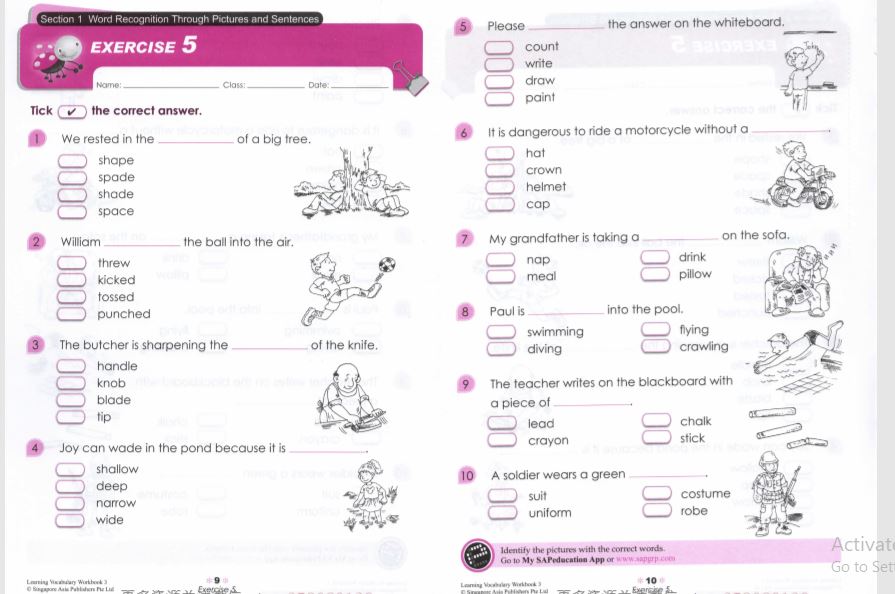 LEARNING VOCABULARY WORKBOOK 3