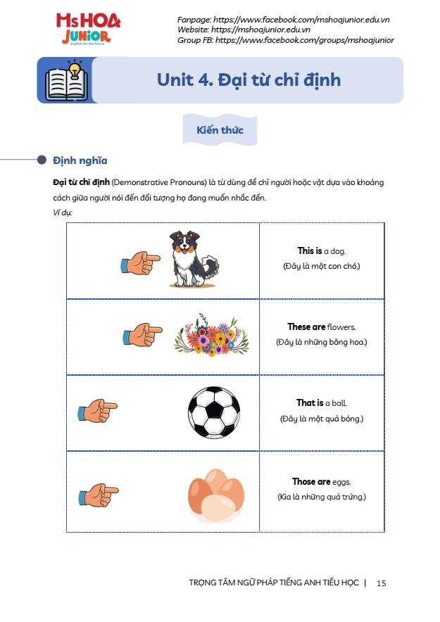 20 CHỦ ĐỀ TRỌNG TÂM NGỮ PHÁP TIẾNG ANH TIỂU HỌC-PDF