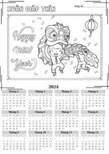 File tô màu lịch Tết 2024(PDF)