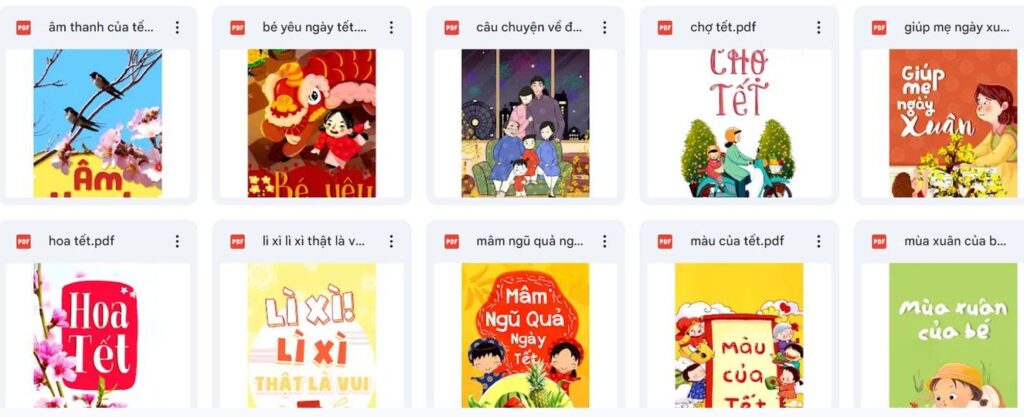 SÁCH TRUYỆN CHỦ ĐỀ TẾT PDF