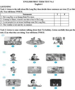 Bộ đề ôn thi Học kì 1 – Tiếng Anh lớp 6 (Global Success)