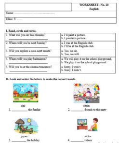 40 Phiếu Bài Tập Tiếng Anh Lớp 5