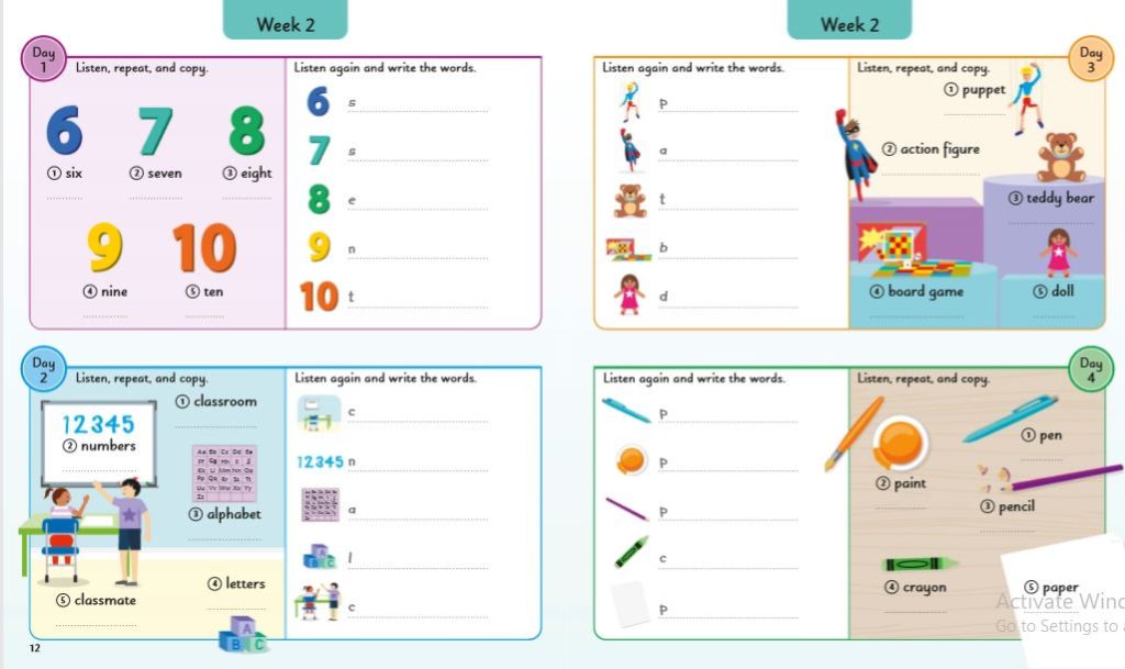 English for Everyone Junior: 5 Words a Day (PDF) - Evibook - Thư viện ...